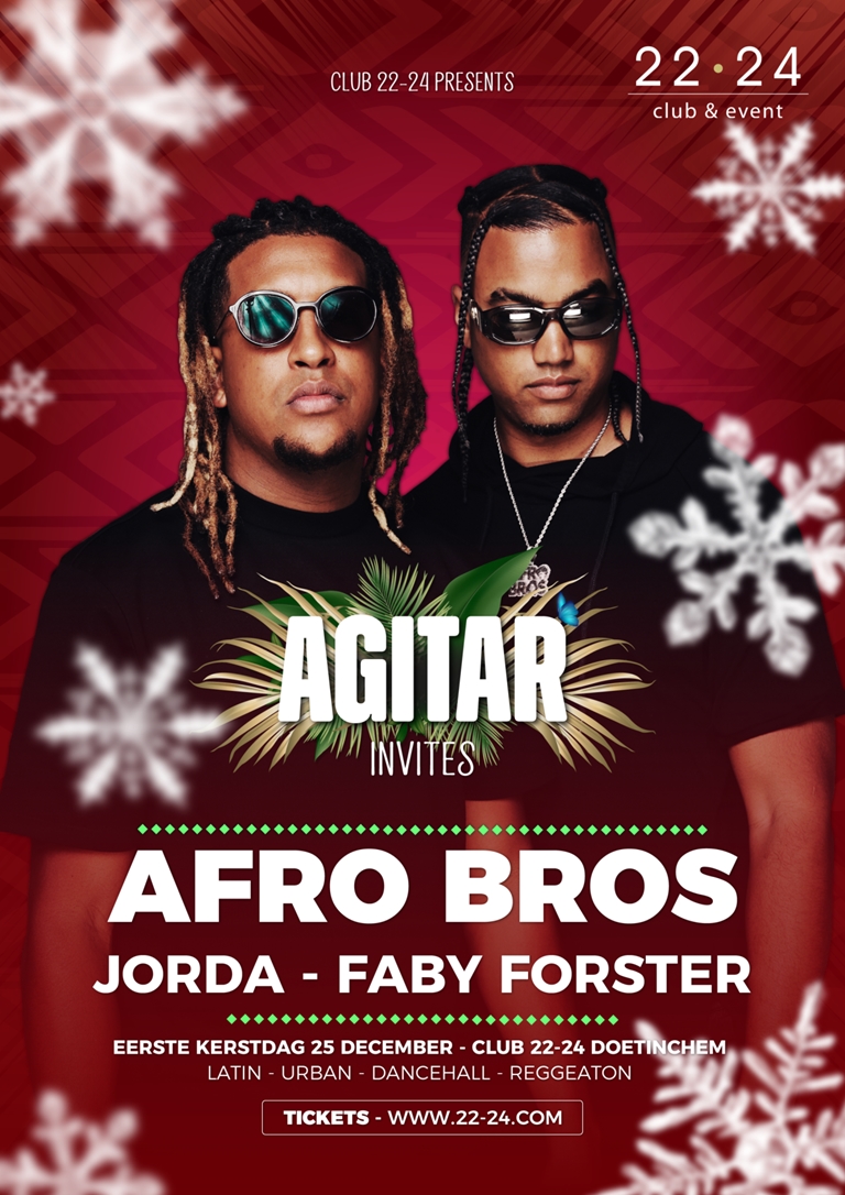 Agitar Invites Afro Bros 1e Kerstdag