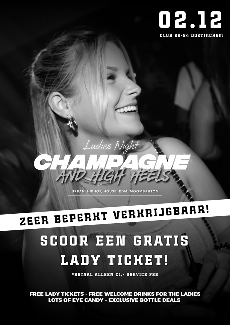 Champagne and High Heels Ladies Night